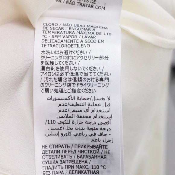 Gucci Spring 2022 Crêpe de Chine White Silk Ruffle Blouse - Picture 13 of 16